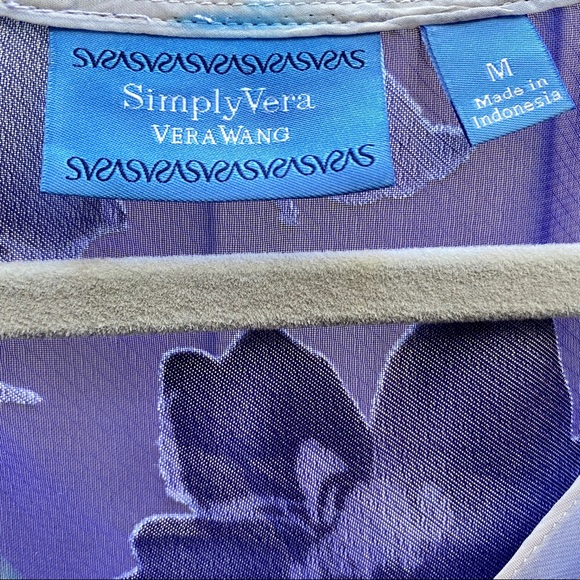 VERA WANG Lined sleeveless top, flowy floral,Women’s Medium, excellent condition - Picture 4 of 10